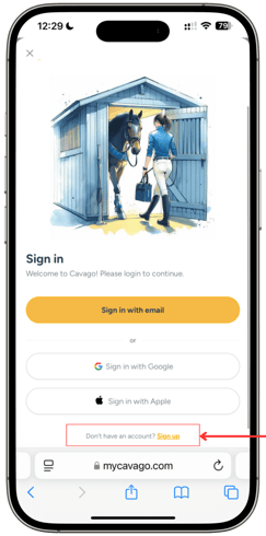 Open the Cavago Host App – Easy, right You probably already have it on your phone, but if not, grab it from the App Store or Google Play. (11)-1