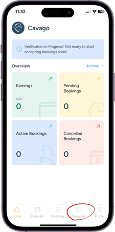 Open the Cavago Host App – Easy, right You probably already have it on your phone, but if not, grab it from the App Store or Google Play. (2)-1