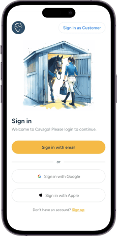 Open the Cavago Host App – Easy, right You probably already have it on your phone, but if not, grab it from the App Store or Google Play. (2)