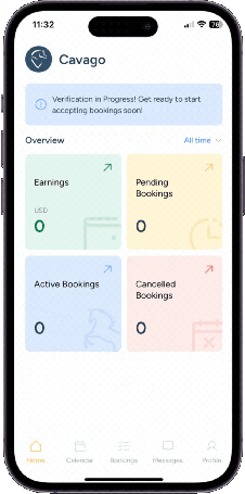 Open the Cavago Host App – Easy, right You probably already have it on your phone, but if not, grab it from the App Store or Google Play. (4)