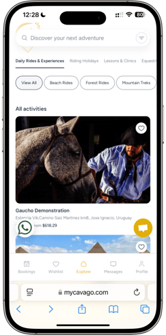 Open the Cavago Host App – Easy, right You probably already have it on your phone, but if not, grab it from the App Store or Google Play. (5)-1