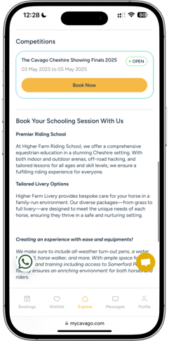 Open the Cavago Host App – Easy, right You probably already have it on your phone, but if not, grab it from the App Store or Google Play. (8)-1