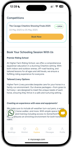Open the Cavago Host App – Easy, right You probably already have it on your phone, but if not, grab it from the App Store or Google Play. (8)-1